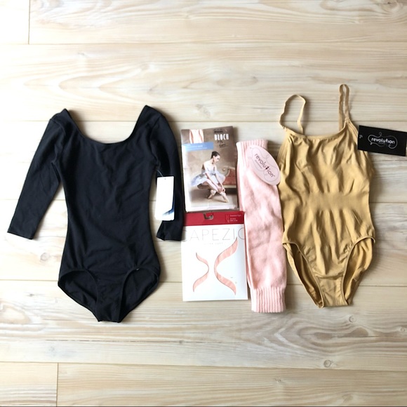 Danskin Other Dancewear Bundle 2 Leotards 2 Convertible Tights Pair